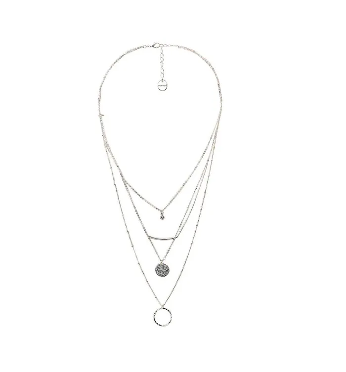 Women Waterfall Necklace 8211 Silver Promod Jewellery Women Waterfall Necklace 8211 Silver Promod Jewellery