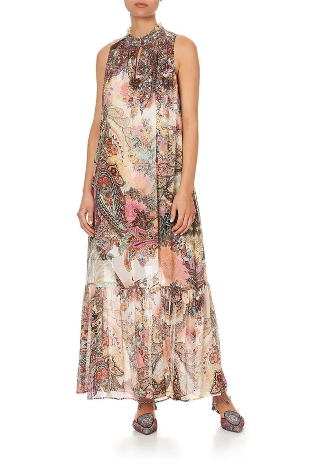 Women Wedding Guest Dresses Camilla High Neck Keyhole Dress Carnaby Disco