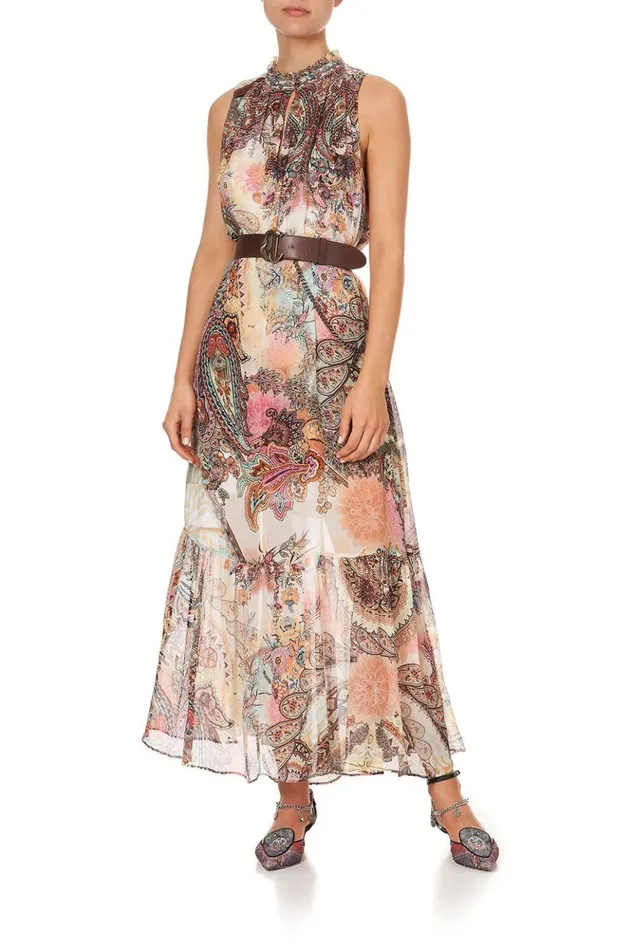 Women Wedding Guest Dresses Camilla High Neck Keyhole Dress Carnaby Disco