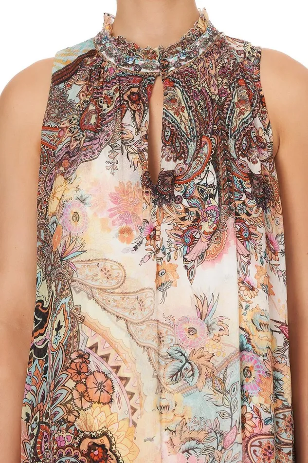 Women Wedding Guest Dresses Camilla High Neck Keyhole Dress Carnaby Disco