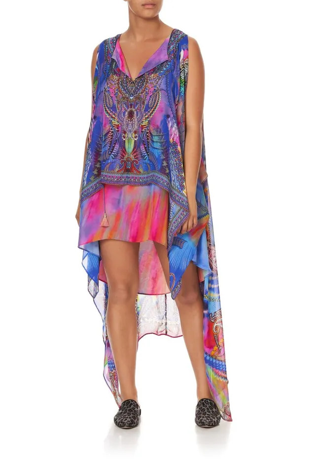 Women Wedding Guest Dresses Camilla Long Sheer Overlay Dress Psychedelica