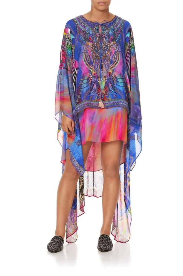 Women Wedding Guest Dresses Camilla Long Sheer Overlay Dress Psychedelica