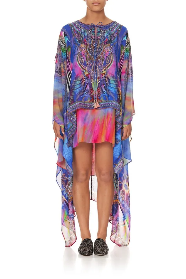 Women Wedding Guest Dresses Camilla Long Sheer Overlay Dress Psychedelica