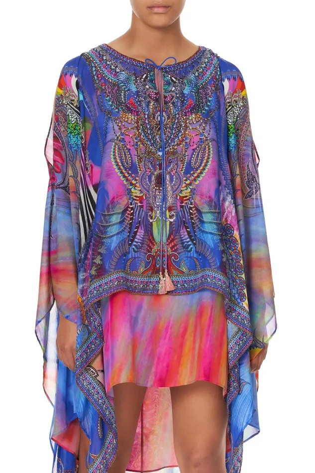 Women Wedding Guest Dresses Camilla Long Sheer Overlay Dress Psychedelica