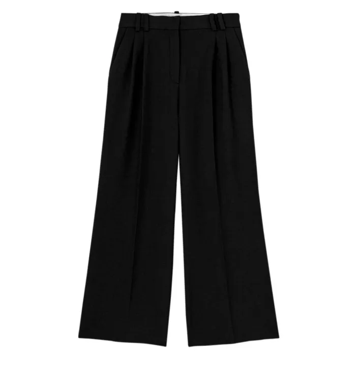 Women Wideleg HighWaist Trousers 8211 Black Promod Trousers Women Wideleg HighWaist Trousers 8211 Black Promod Trousers