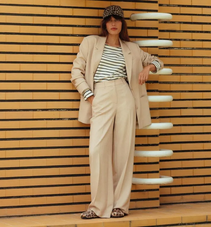 Women Wideleg Pleat Trousers 8211 Beige Promod Trousers