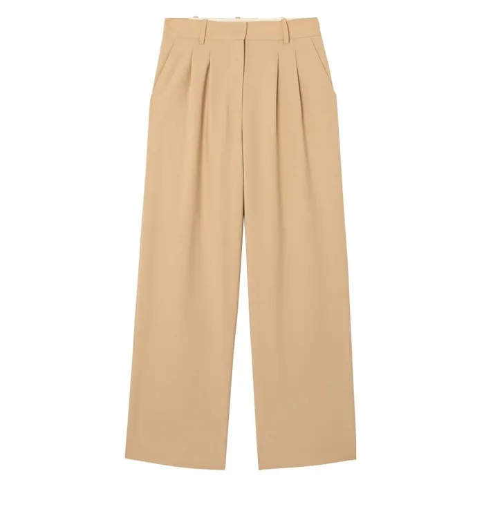Women Wideleg Pleat Trousers 8211 Beige Promod Trousers Women Wideleg Pleat Trousers 8211 Beige Promod Trousers