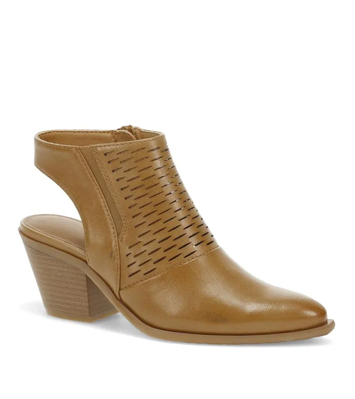 Women Yangley Block Heel Bootie Light Almond Baretraps Booties