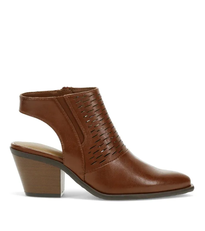 Women Yangley Block Heel Bootie Mahogany Baretraps Booties