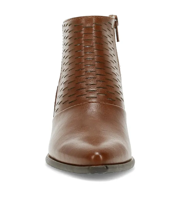 Women Yangley Block Heel Bootie Mahogany Baretraps Booties