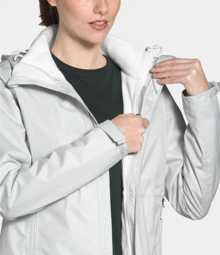 Womens The North Face 3In1 Arrowood Triclimate Jacket Tin Greytnf White