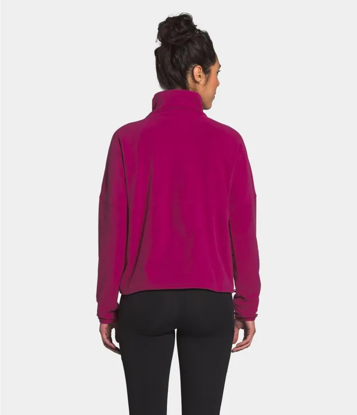 Womens The North Face Fleece TKA Glacier FunnelNeck Pullover Dramatic Plumdramatic Plum