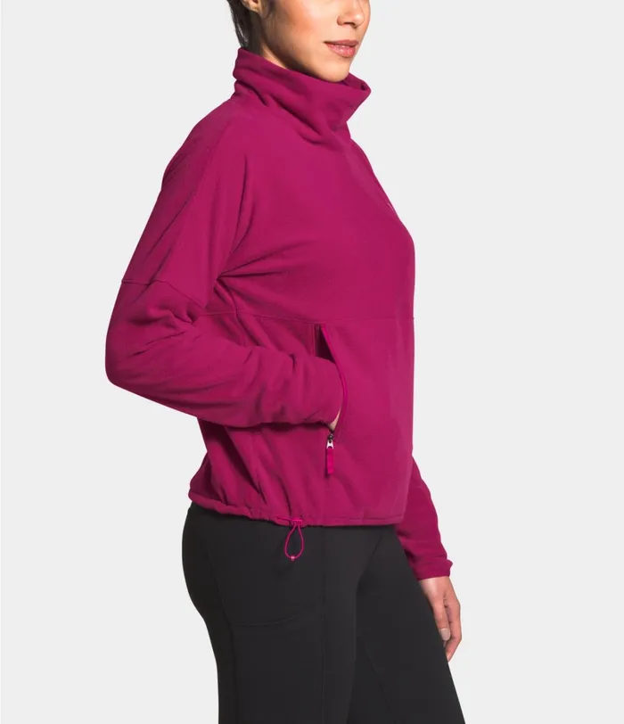 Womens The North Face Fleece TKA Glacier FunnelNeck Pullover Dramatic Plumdramatic Plum