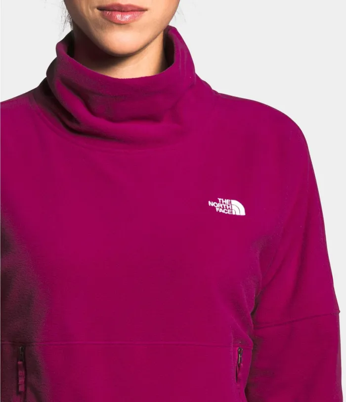 Womens The North Face Fleece TKA Glacier FunnelNeck Pullover Dramatic Plumdramatic Plum