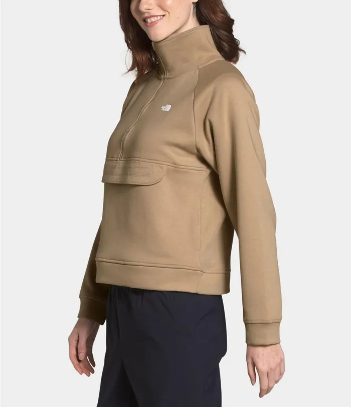Womens The North Face Hoodies and Sweatshirts Explore City Zip Sweatshirt Hawthorne Khaki