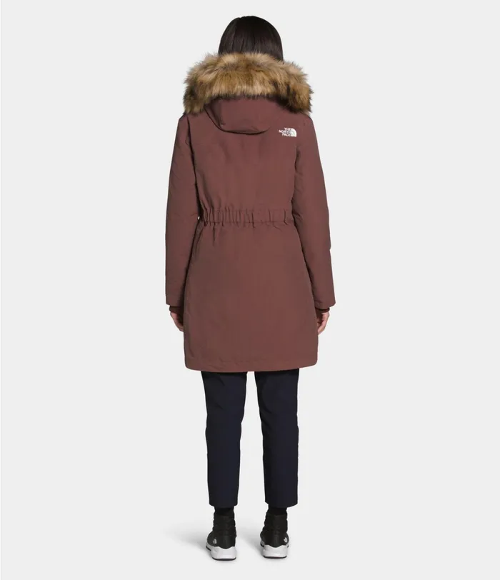 Womens The North Face Insulated and Down Jackets Arctic Parka Marron Purple