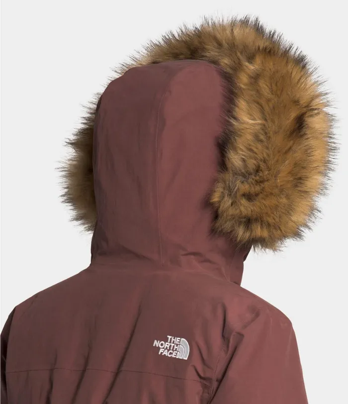 Womens The North Face Insulated and Down Jackets Arctic Parka Marron Purple