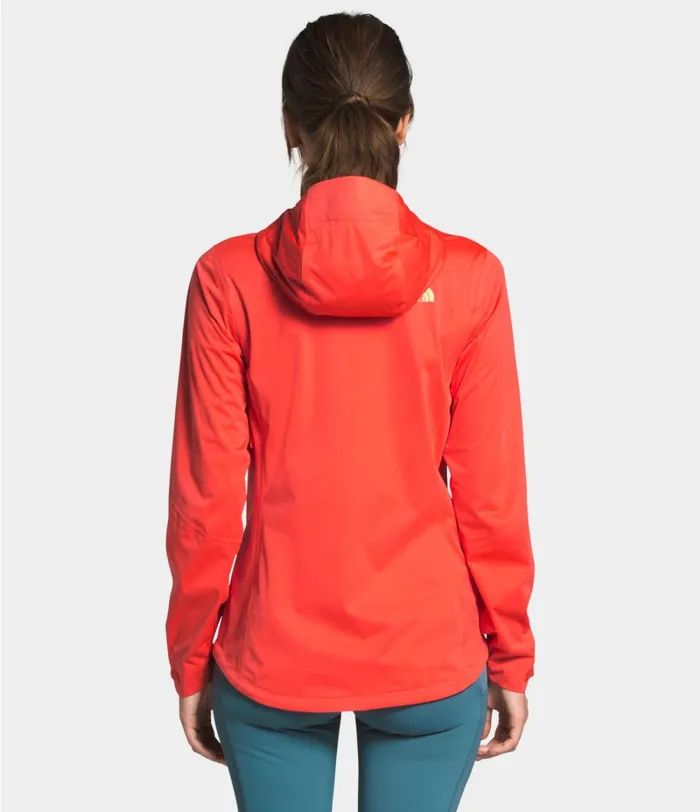 Womens The North Face Rainwear Allproof Stretch Jacket Flare Orange