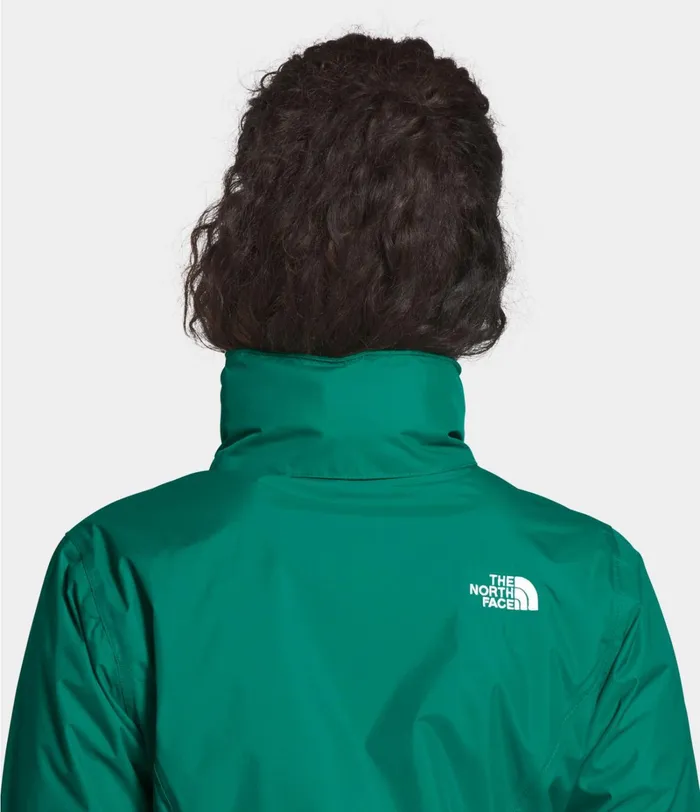 Womens The North Face Rainwear Resolve 2 Jacket Evergreen