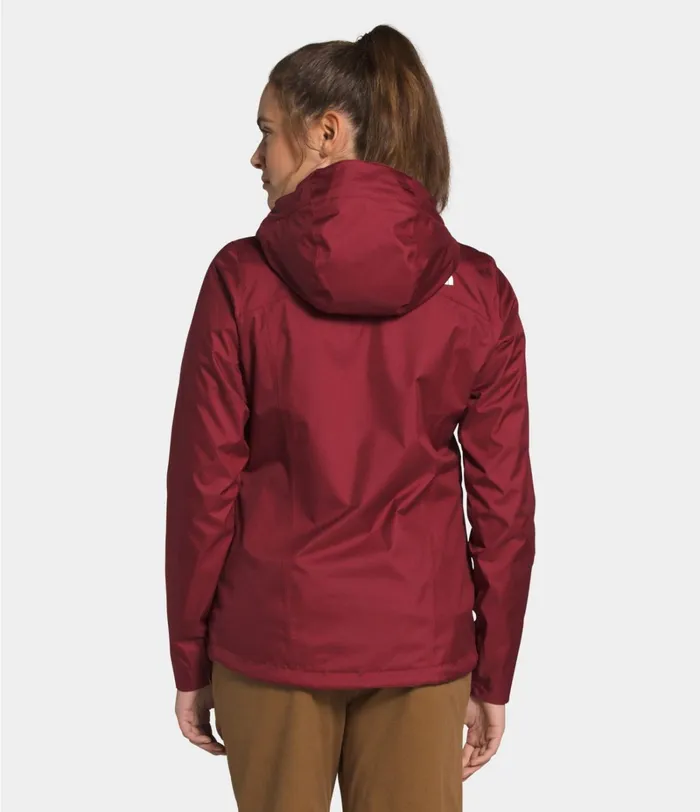 Womens The North Face Rainwear Resolve Plus Jacket Pomegranate