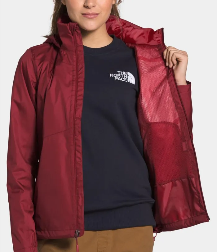 Womens The North Face Rainwear Resolve Plus Jacket Pomegranate