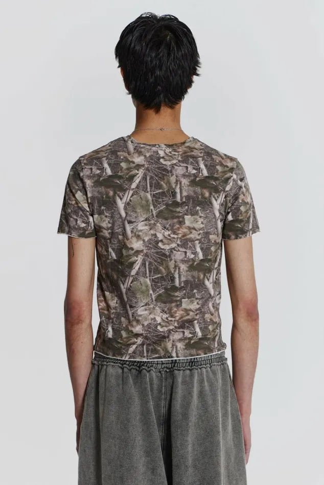 Woodland Shrunken Tee Green Men Jaded London TShirts Woodland Shrunken Tee Green Men Jaded London TShirts