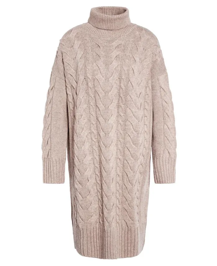 Woodlane Jumper Dress Nougat Women Barbour Dresses and Skirts