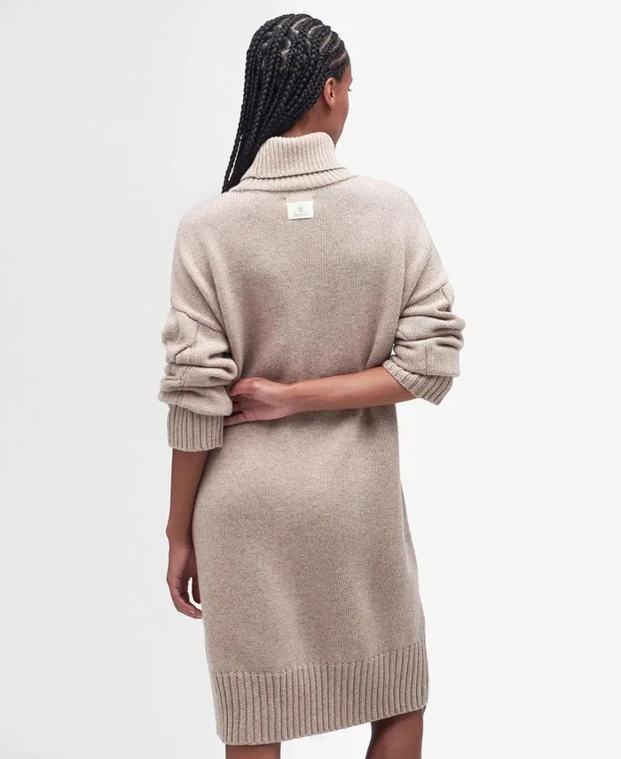 Woodlane Jumper Dress Nougat Women Barbour Dresses and Skirts
