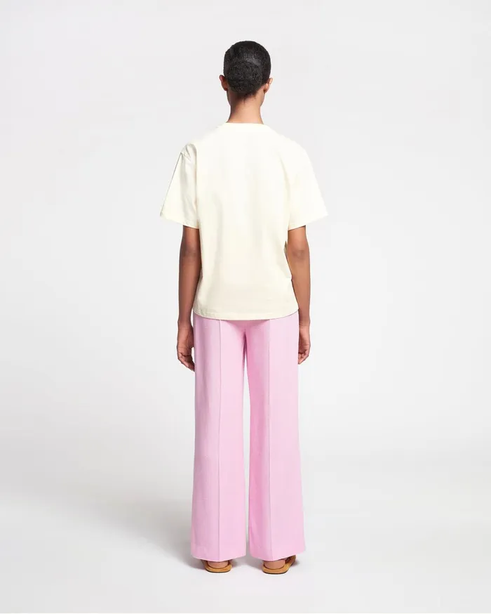 Zoelle Silk Viscose Tweed Pants Orchid Women Nanushka Bottoms